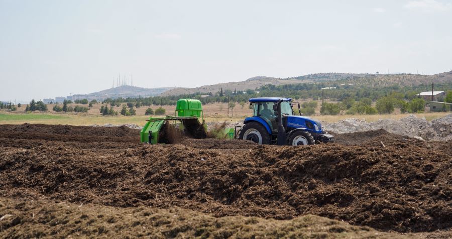 1060 TON KOMPOST ÜRETİMİ GERÇEKLEŞTİRİLDİ