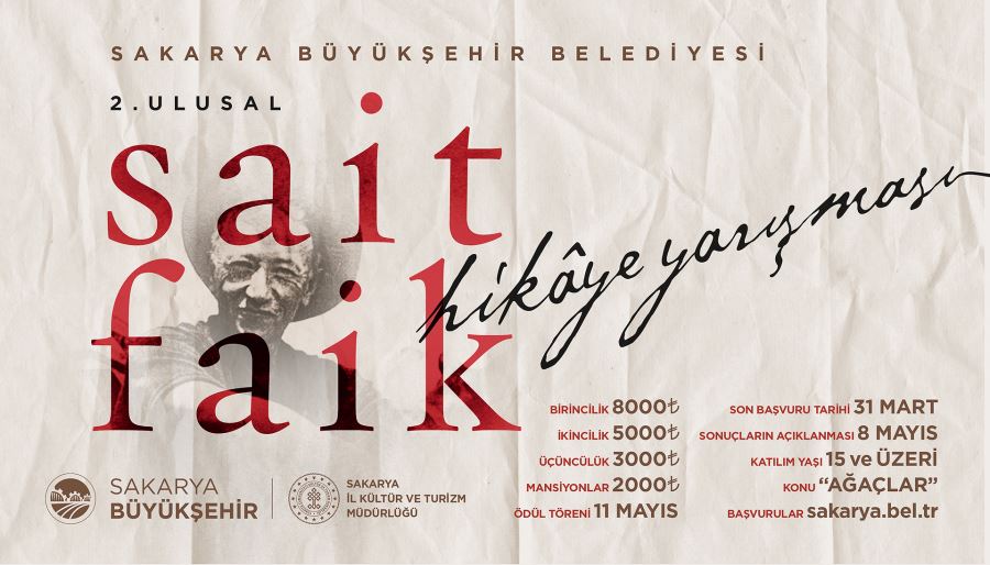 2. Ulusal Sait Faik Abasıyanık hikâye yarışmasına başvurular başladı
