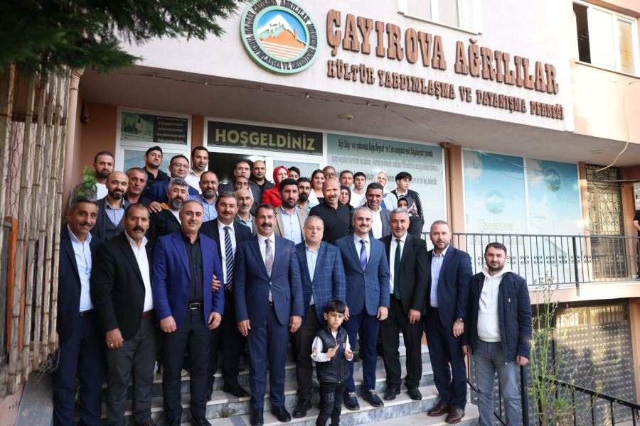 Ağrılılar, Milletvekili Yaman'ı ağırladı