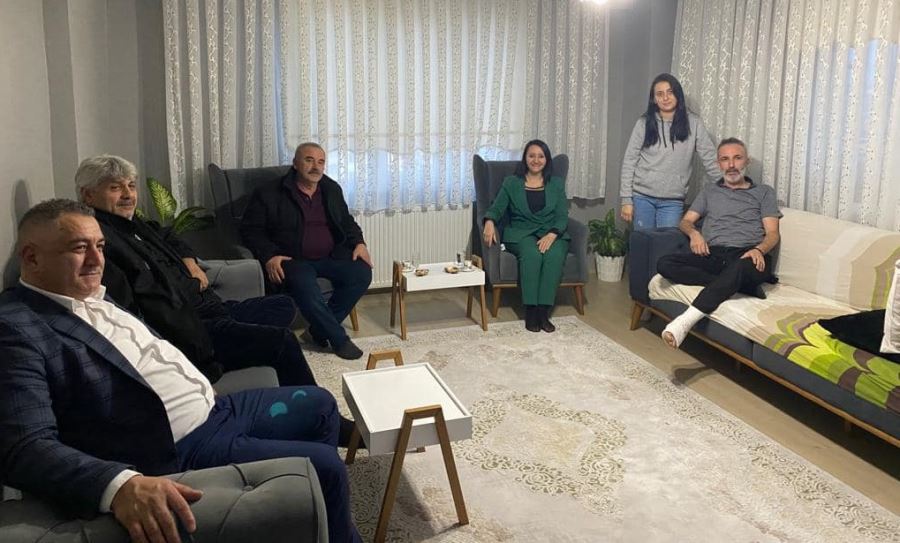AK Partili Belediye Başkanından İYİ Parti ilçe başkanına geçmiş olsun ziyareti