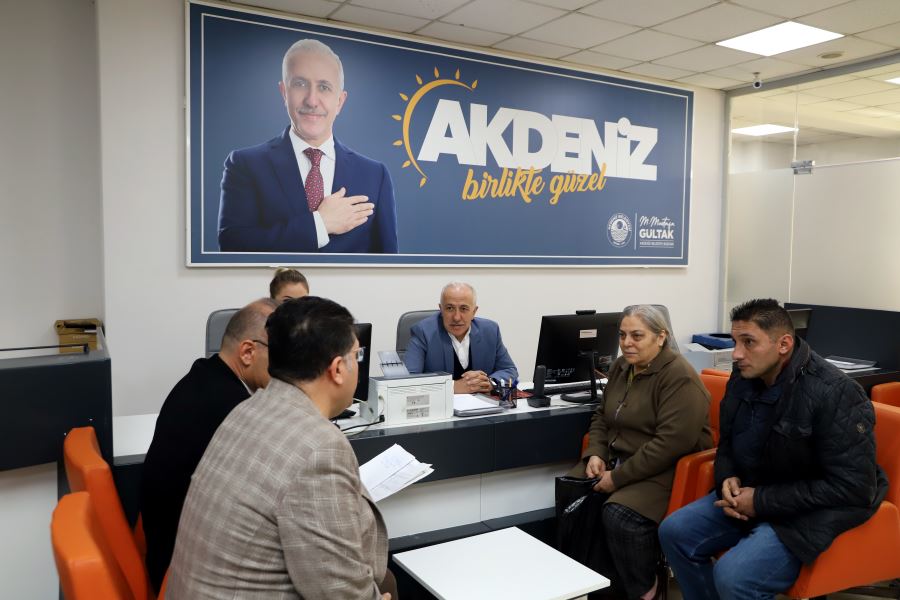 AKDENİZ BELEDİYE BAŞKANI GÜLTAK BEYAZ MASADA!