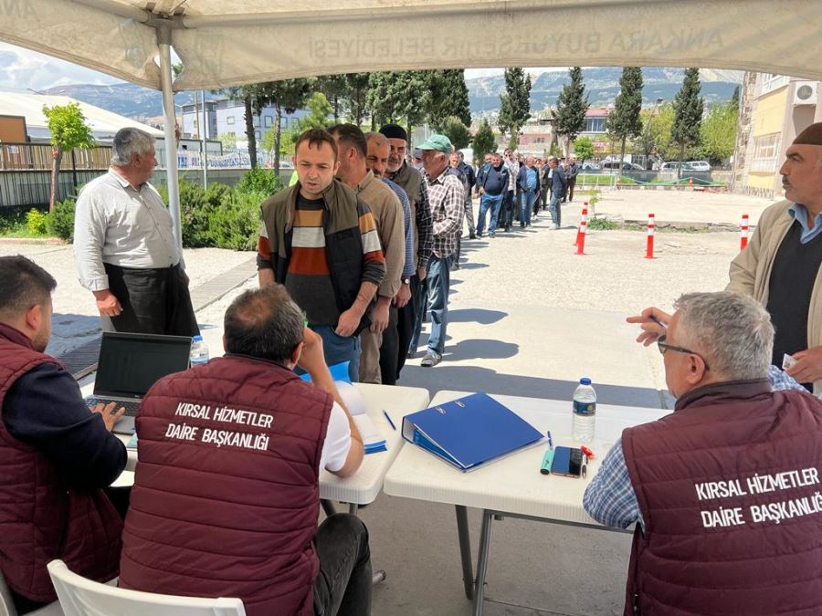 ANKARA BÜYÜKŞEHİRDEN KAHRAMANMARAŞLI ÇİFTÇİLERE SIVI GÜBRE DESTEĞİ