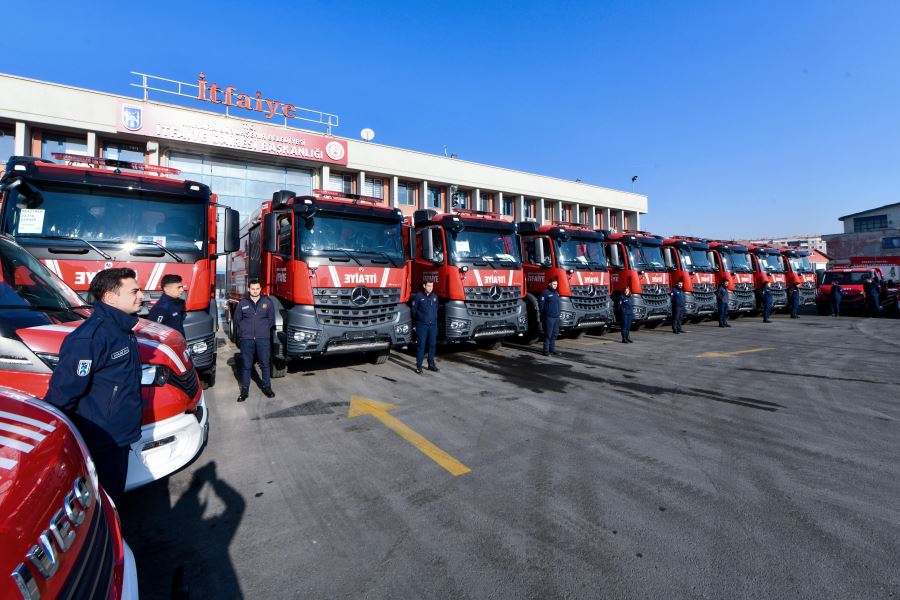 ANKARA İTFAİYESİ ARAÇ FİLOSUNU GÜÇLENDİRİYOR