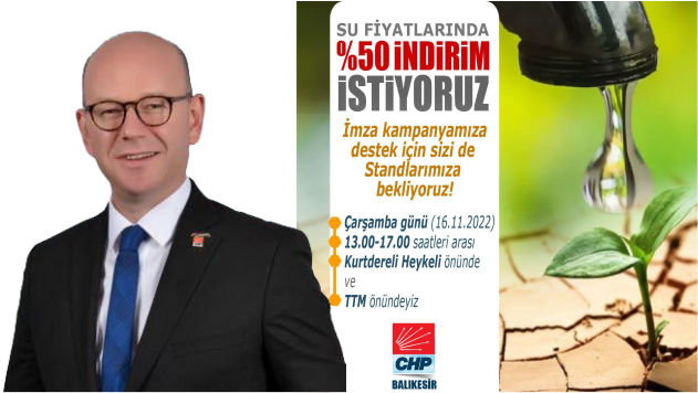 Balıkesir'de suya yüzde 50 indirim mücadelesi!