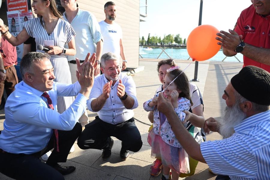 Balonlar Gökçe Vera için uçtu