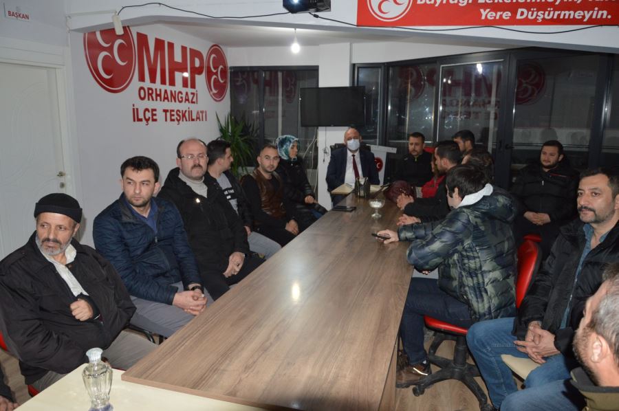 Başkan Aydın MHP İlçe Başkanlığı Yönetim Kurulu Toplantısına Katıldı