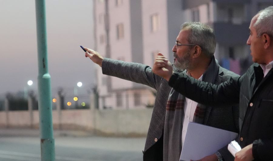 BAŞKAN BOZDOĞAN YAPIMI DEVAM EDEN VE TAMAMLANAN PROJE ALANLARINDA İNCELEMELERDE BULUNDU