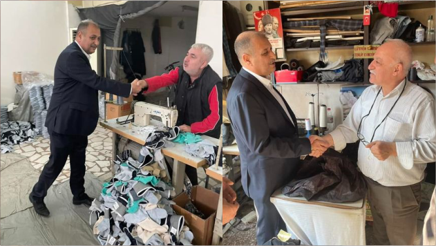 Başkan Karış esnaf ziyaretinde
