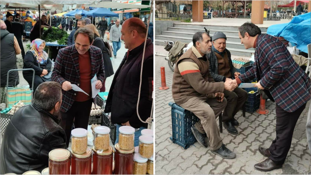 BAŞKAN KELEŞ, PAZAR ESNAFINI ZİYARET ETTİ