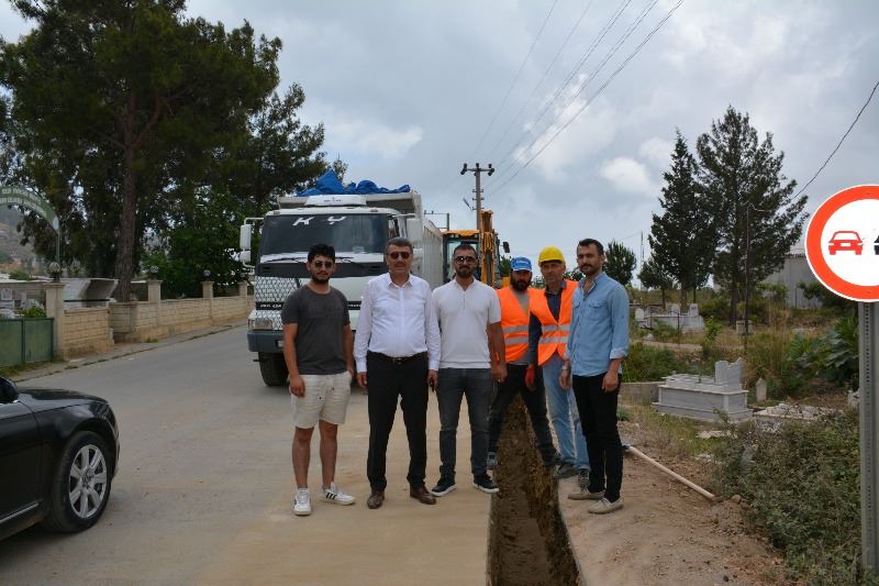 BAŞKAN KILINÇ DOĞALGAZ ÇALIŞMALARINI İNCELEDİ