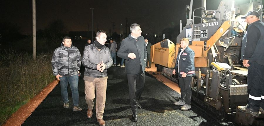 BAŞKAN KOCAMAN GECE-GÜNDÜZ SAHADA