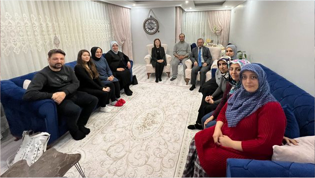 Başkan Poslu, ev ziyaretine katıldı