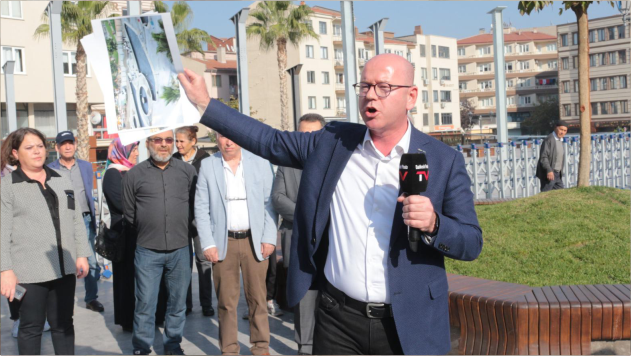 Başkan Sarı'dan Zağnos Paşa Camisi Meydanındaki çalışmaya itiraz