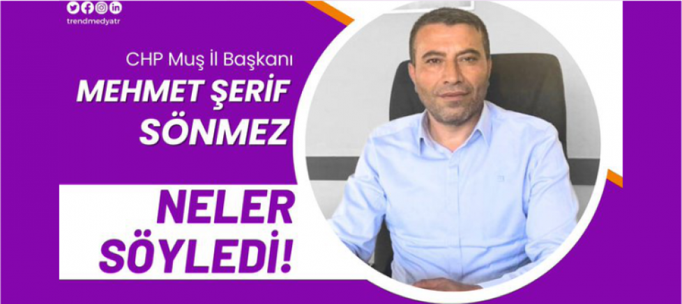 BAŞKAN SÖNMEZ: MUŞ HALKI ÇOK ZOR DURUMDA! - GÜNDEM - İnternetin Ajansı