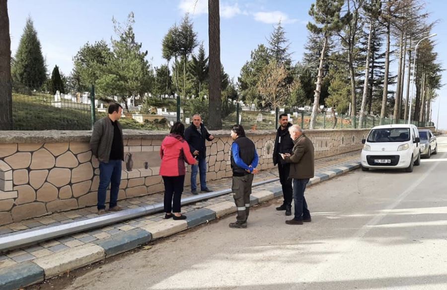 Başkan Tekin çalışmaları yerinde inceledi