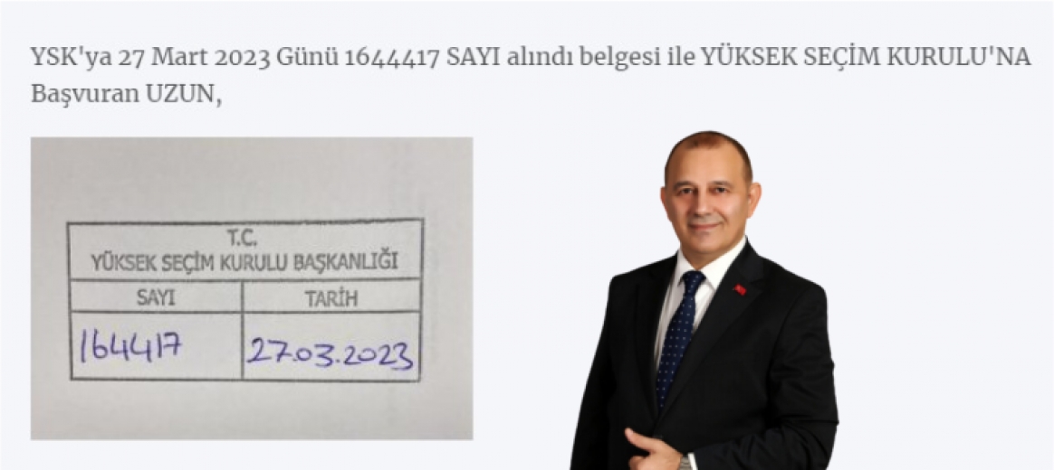 BAŞKAN UZUN: ERDOĞAN ADAY OLAMAZ KİMSE YASAYI DEĞİŞTİRMEYE KALKMASIN! - GÜNDEM - İnternetin Ajansı