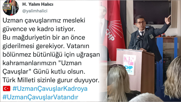 Başkan Yalım Halıcı Uzman Çavuşlar Gününü Kutladı