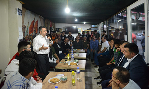 BAŞKAN YILMAZ GENÇLERLE BULUŞTU