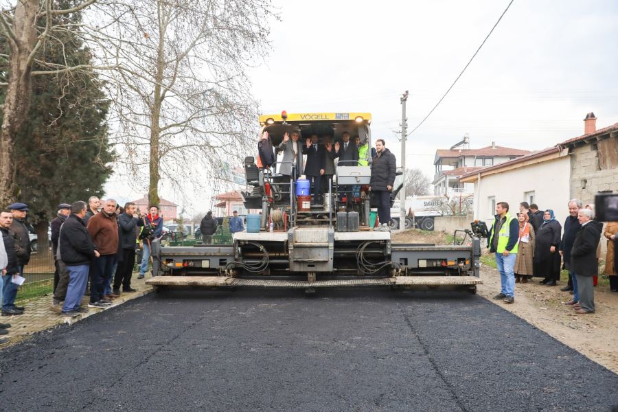 Başkan Yüce finişerin direksiyonunda: “Sakarya aşkıyla, gündüz-gece mesaideyiz”