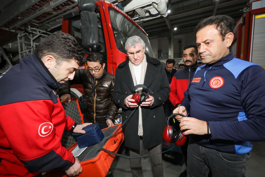 Başkan Yüce yeniden deprem bölgesinde: 
