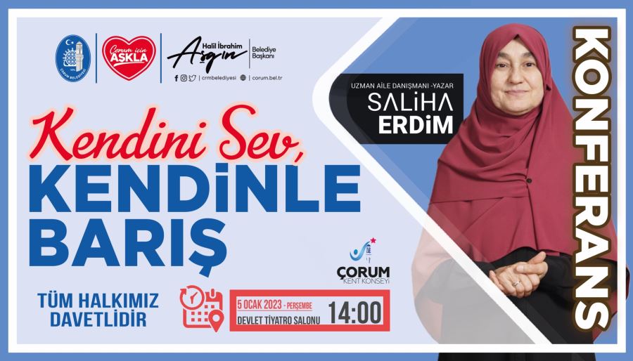 Belediye Saliha Erdim’i Çorumlularla buluşturuyor