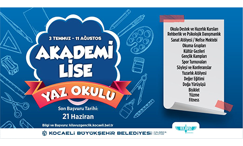 Bilgievleri ve Akademi Lise’de yazın okula gitmek daha da eğlenceli