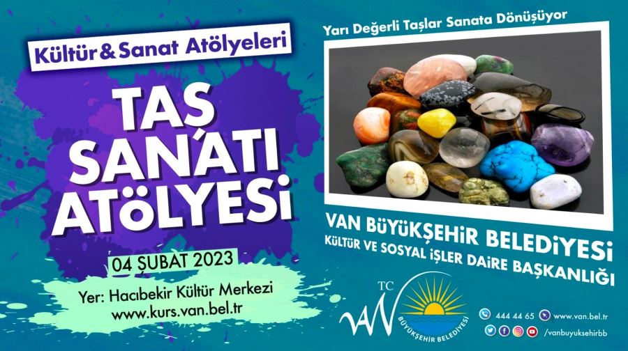 BÜYÜKŞEHİR BELEDİYESİ TAŞ SANATI KURSU AÇTI