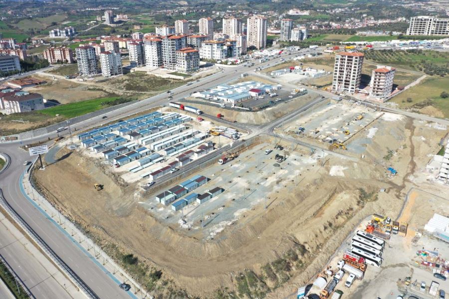 Büyükşehir Defne Konteyner Kenti’nde 1.200 depremzede barınacak