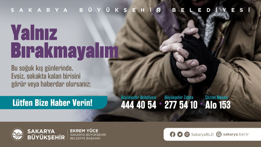 Büyükşehir soğuk kış günlerinde yanınızda