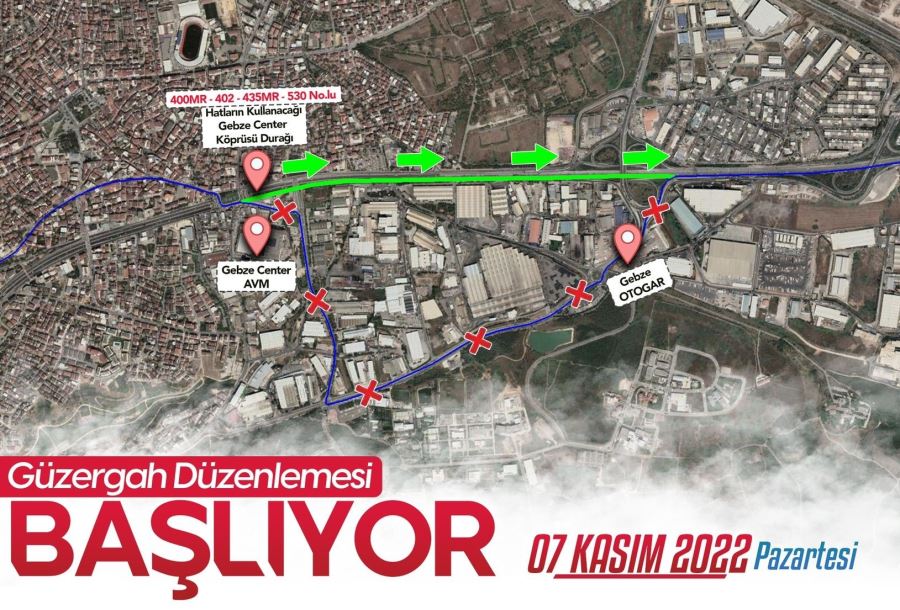 Büyükşehir’den güzergâh düzenlemesi