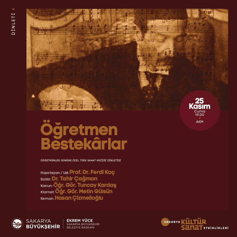 Büyükşehir’den öğretmenler gününe özel dinleti