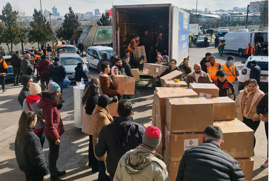 ÇANKAYA BELEDİYESİNİN DEPREM BÖLGESİNE YARDIMLARI SÜRÜYOR