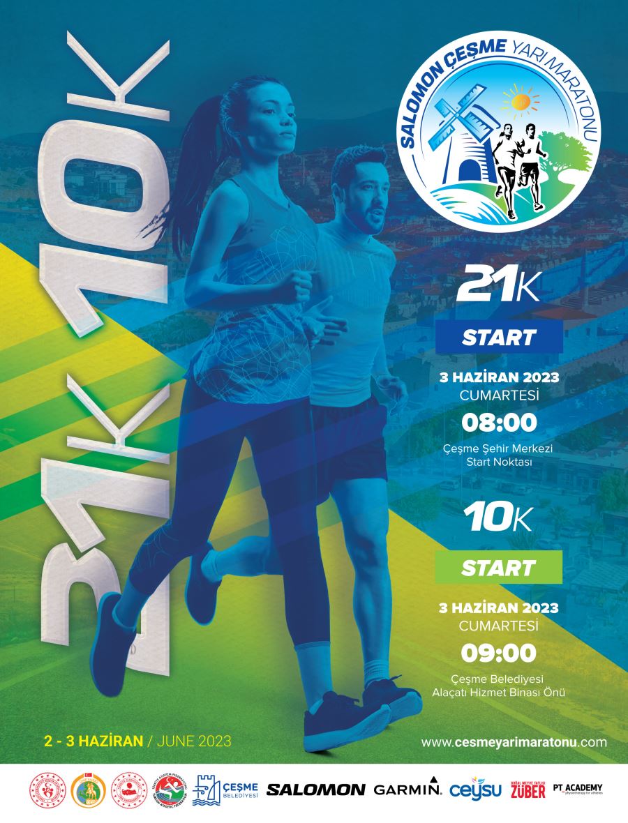 Çeşme’de, Salomon Çeşme Yarı Maratonu rüzgârı esecek
