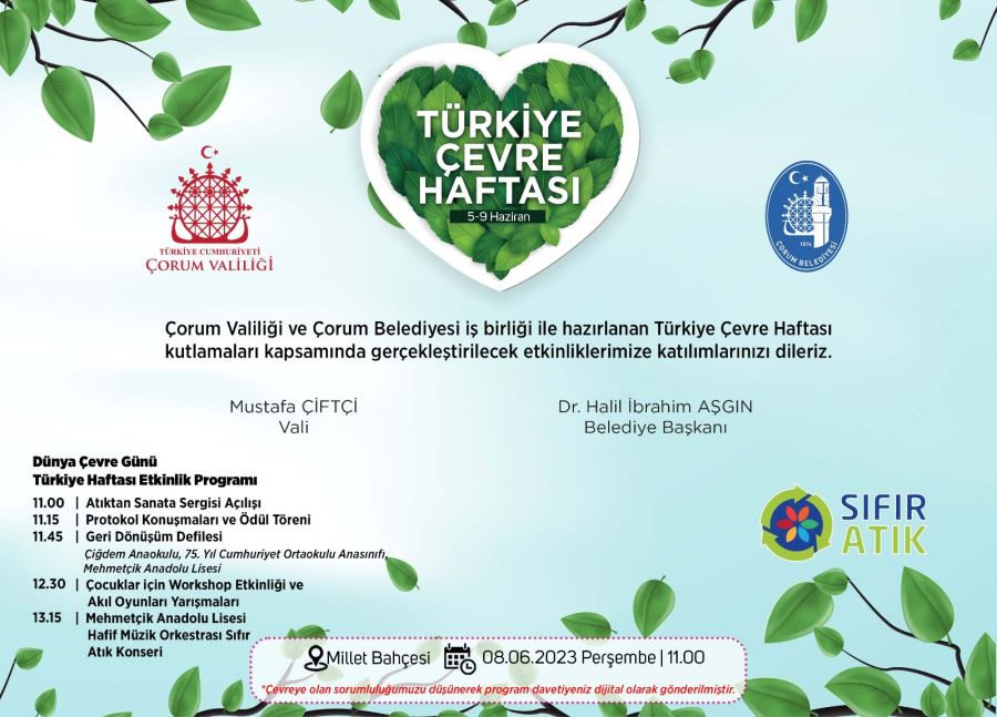 Çevre Haftası kutlanıyor