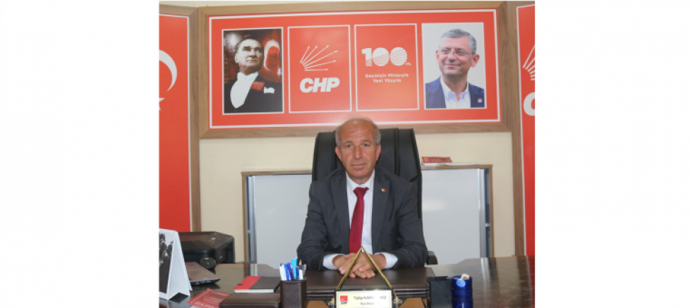 CHP OĞUZLAR İLÇE BAŞKANI TALİP KARADENİZ: 