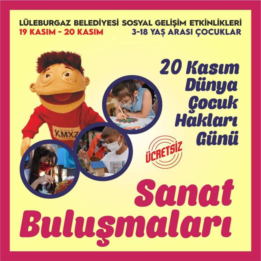 Çocuk Hakları Günü’nde sanatla buluşacaklar!