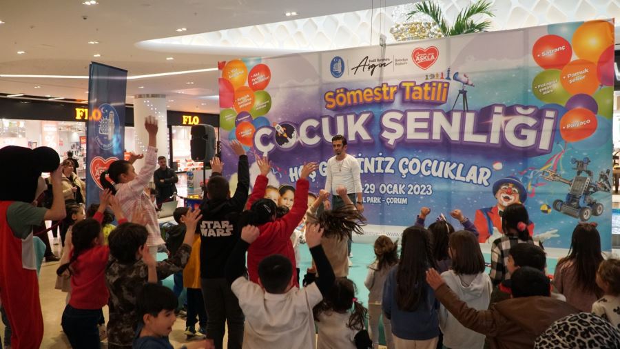 Çocuklar doyasıya eğlendi