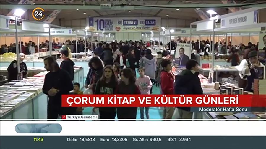 Çorum Kitap Fuarı Ulusal Basında Ses Getirdi