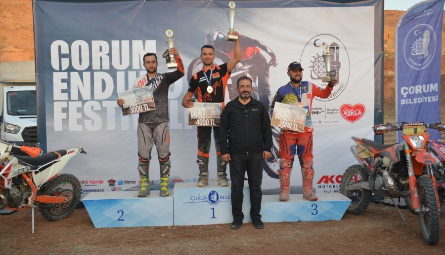 Çorum’da enduro rüzgarı nefesleri kesti