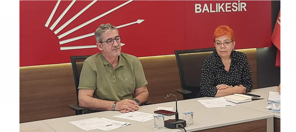 CUMHURİYET HALK PARTİSİ BALIKESİR İL BAŞKANI ERDEN KÖYBAŞI: 