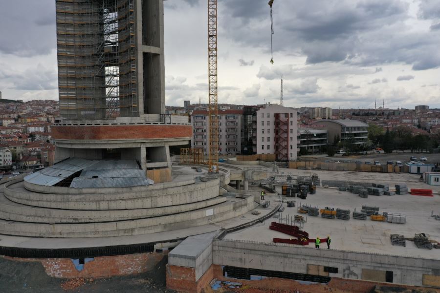 CUMHURİYET KULESİ’NDE ÇALIŞMLAR TAM GAZ DEVAM EDİYOR