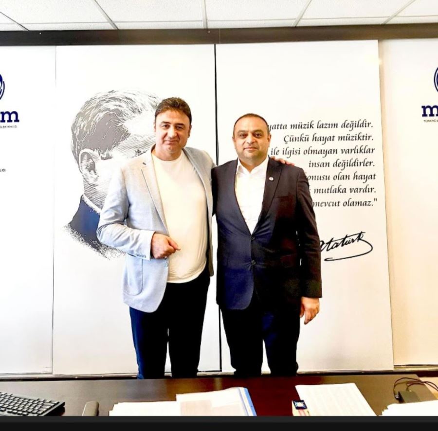 DEMOKRAT PARTİLİ SİYASETÇİ  AYTAÇ BATTAL dan MESAM (TÜRKİYE MUSİKİ ESERİ SAHİPLERİ MESLEK BİRLİĞİ) YÖNETİM KURULU BAŞKANI RECEP ERGUL’E DESTEK