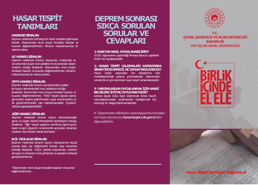 DEPREM SONRASI EN ÇOK YANITI ARANAN SORULAR ARASINDA YAPILARIN DURUMU OLDU