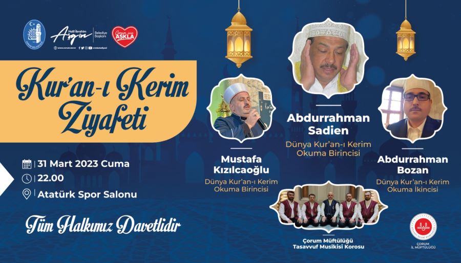 Dünyaca ünlü hafızlar Kur’an ziyafeti sunacak