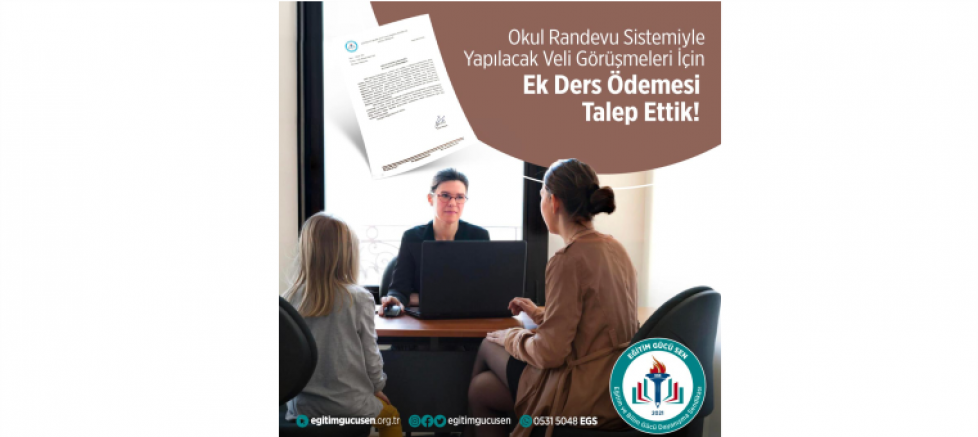 Eğitim ve Bilim Gücü Dayanışma Sendikası'ndan Öğretmenlere Destek: 'Veli Görüşmeleri İçin Ücret Talebi'