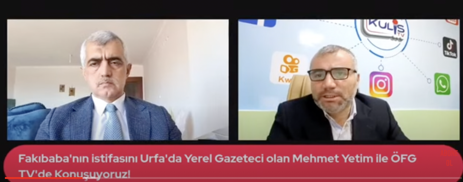 Gazeteci Mehmet Yetim: “FAKIBABA’NIN AK PARTİ’DEN KOPMA NOKTASI ŞENYAŞAR AİLESİ”