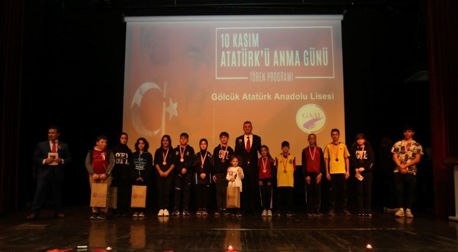 GAZİ MUSTAFA KEMAL ATATÜRK GÖLCÜK’TE TÖRENLE ANILDI