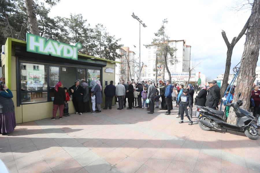 GAZİANTEP BÜYÜKŞEHİR’İN HAYDİ BÜFELERİ, ŞARKÜTERİ ÜRÜNLERİNİN SATIŞINA BAŞLADI
