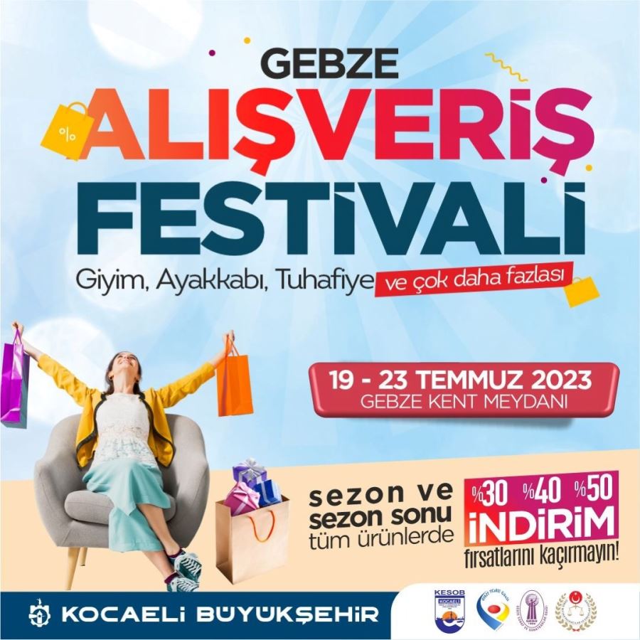 Gebze, Alışveriş Festivaliyle şenlenecek