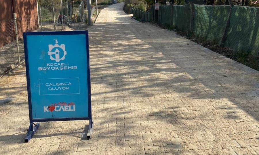 Gebze’nin köylerine 50 bin metrekare parke taşı döşeniyor